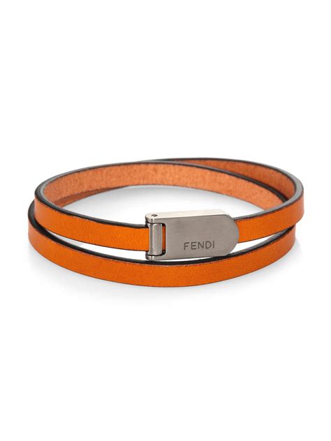 fendi leather wrap bracelet shop|fendi t shirts.